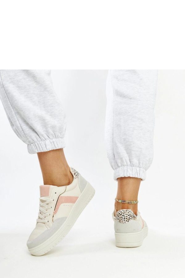 Beige Sport Shoes in Women`s Athletic Shoes, Trainers, Sneakers with Heel Height