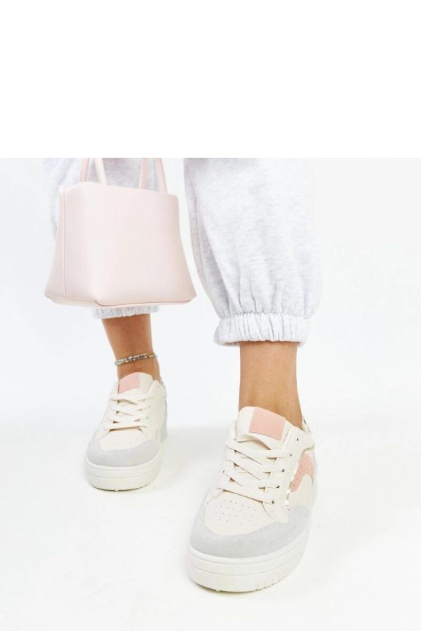 Beige Sport Shoes in Women`s Athletic Shoes, Trainers, Sneakers with Heel Height