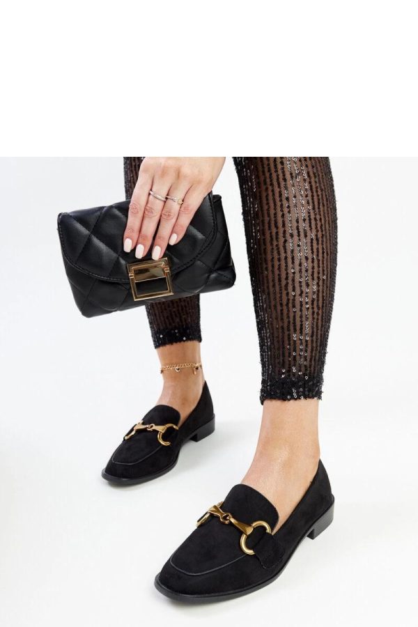 Black Mocassin in Moccasins, Loafers with Fabric and Heel Height
