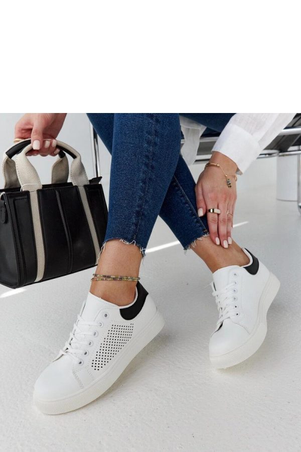 White Sport Shoes in Women`s Athletic Shoes, Trainers, Sneakers with Fabric and Heel Height