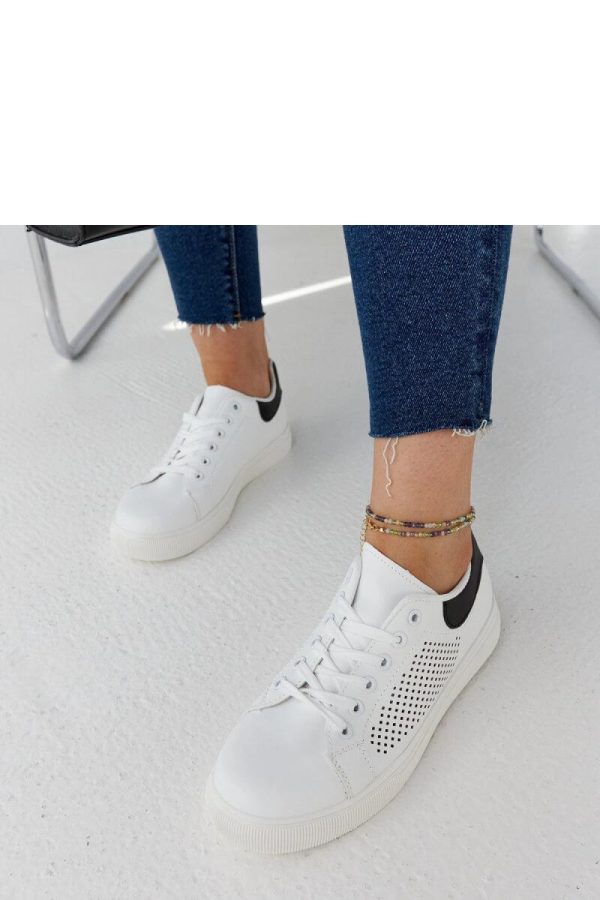 White Sport Shoes in Women`s Athletic Shoes, Trainers, Sneakers with Fabric and Heel Height