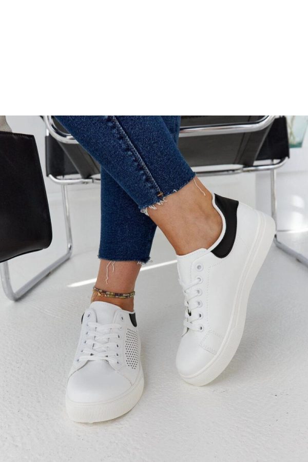 White Sport Shoes in Women`s Athletic Shoes, Trainers, Sneakers with Fabric and Heel Height