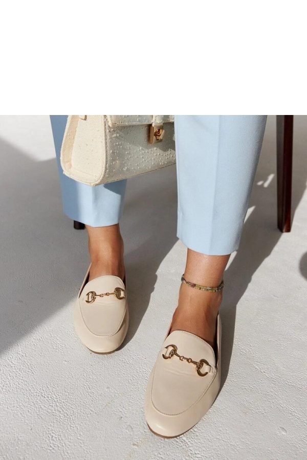Beige Mocassin....Fabric and Heel Height