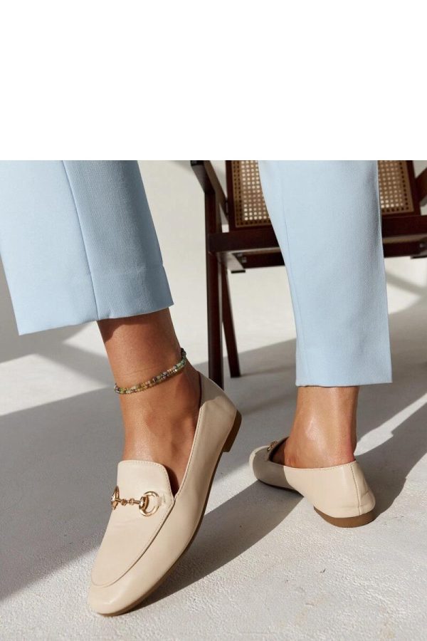 Beige Mocassin....Fabric and Heel Height