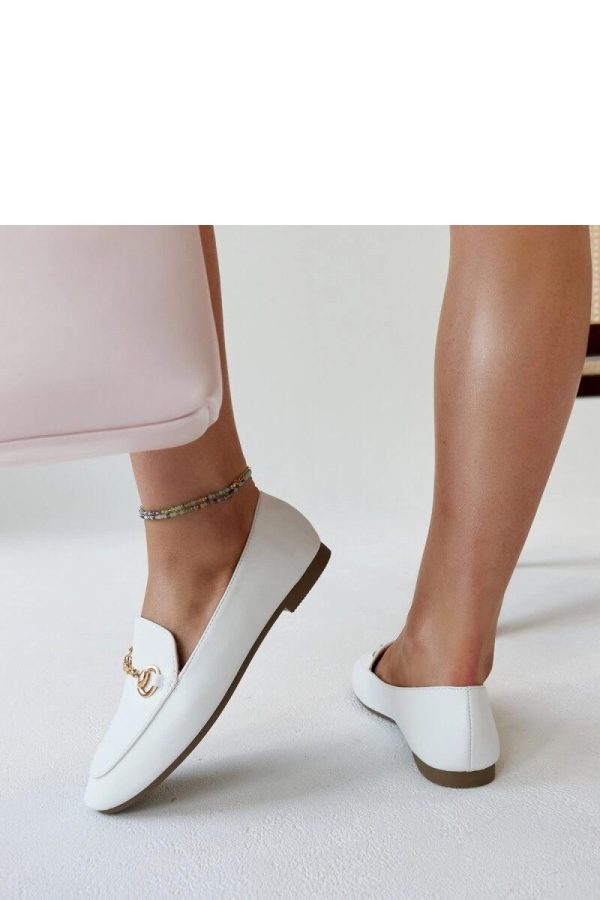 White Mocassin..Fabric and Heel Height