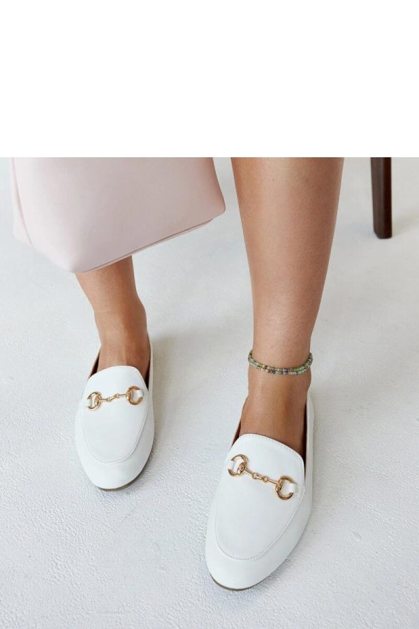 White Mocassin..Fabric and Heel Height