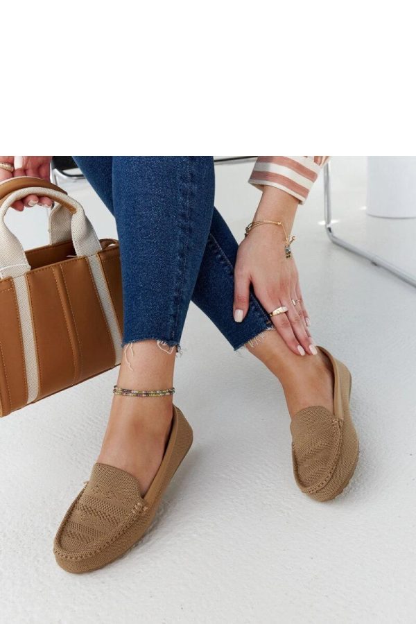 Brown Mocassin in Moccasins, Loafers with Fabric and Heel Height