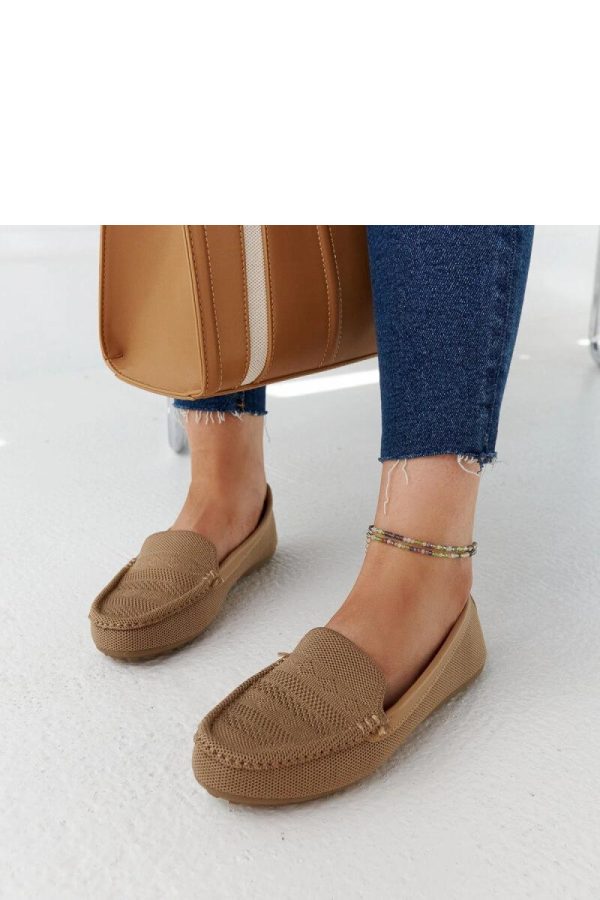 Brown Mocassin in Moccasins, Loafers with Fabric and Heel Height