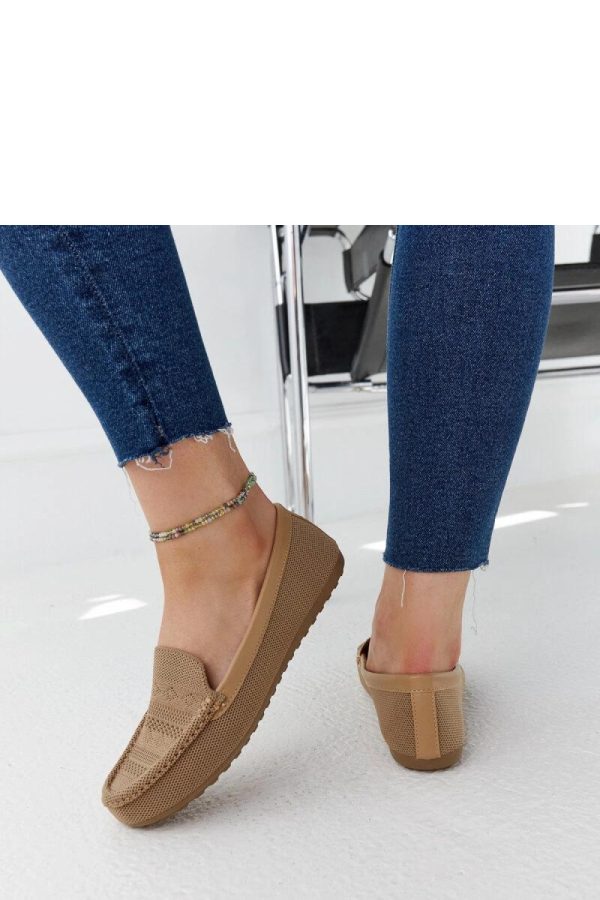 Brown Mocassin in Moccasins, Loafers with Fabric and Heel Height