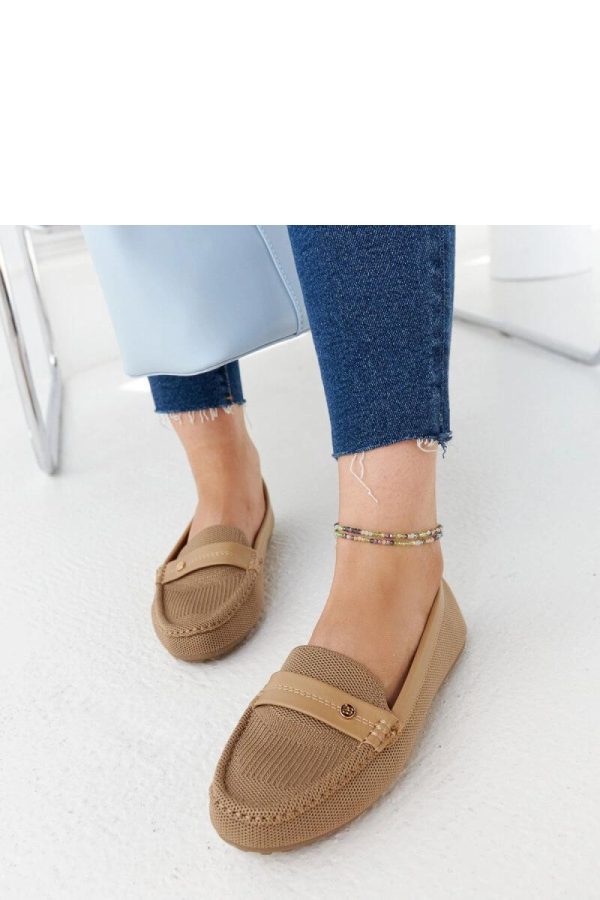 Brown Mocassin in Moccasins, Loafers with Fabric and Heel Height