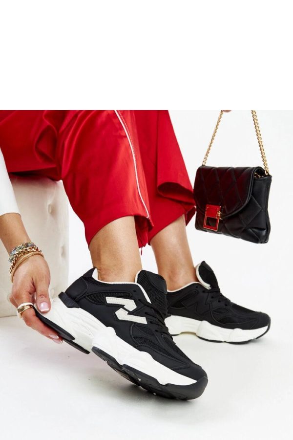 Black Sport Shoes in Women`s Athletic Shoes, Trainers, Sneakers with Heel Height