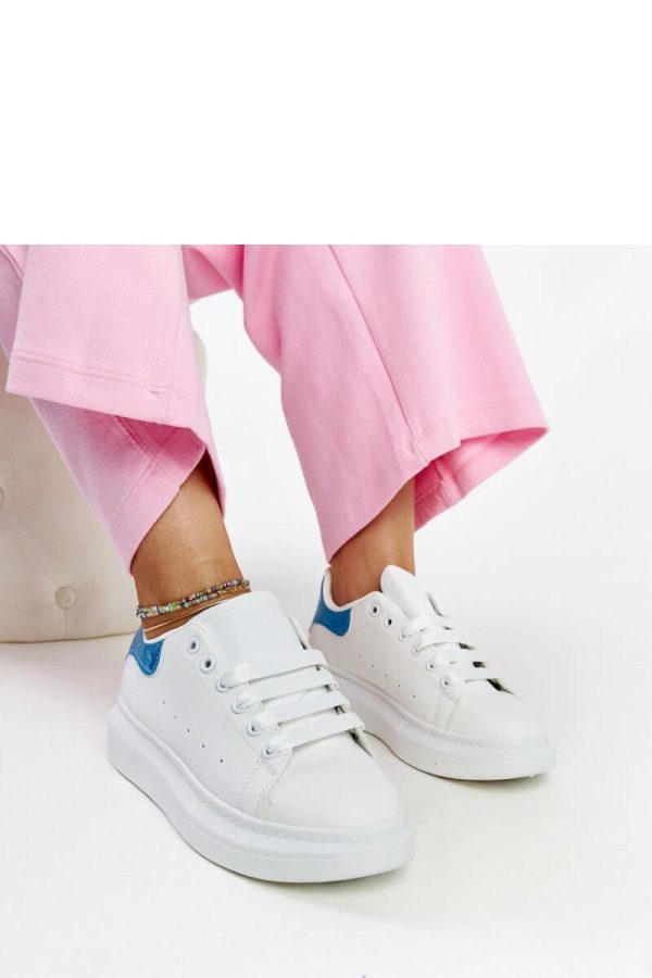 White Sport Shoes..Fabric and Heel Height