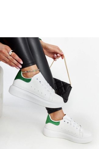 White Sport Shoes..Fabric and Heel Height
