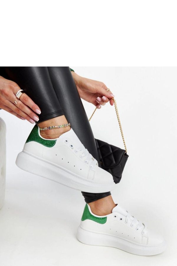 White Sport Shoes in Women`s Athletic Shoes, Trainers, Sneakers with Fabric and Heel Height