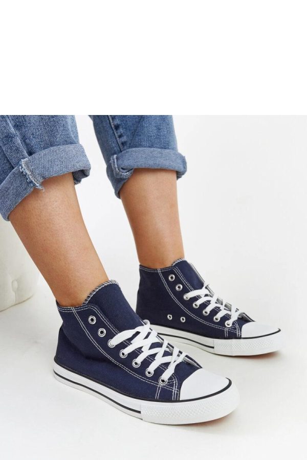 Blue Sneakers..Fabric and Heel Height