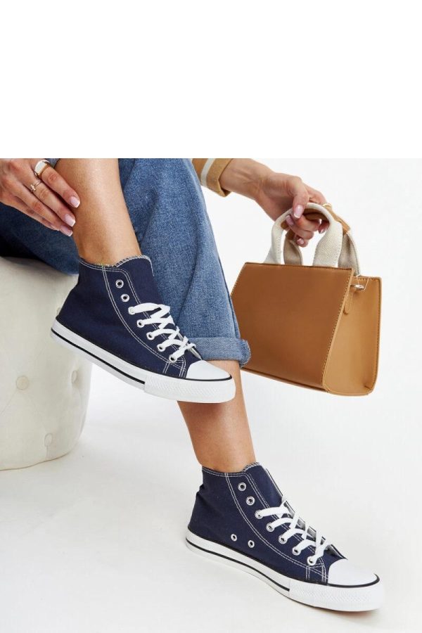 Blue Sneakers..Fabric and Heel Height