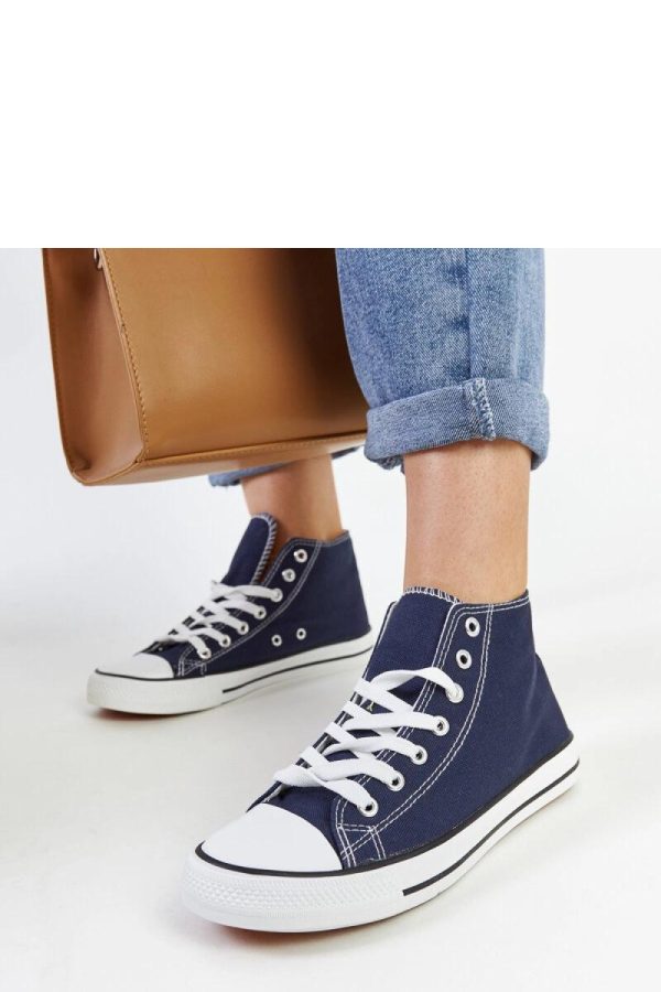 Blue Sneakers..Fabric and Heel Height