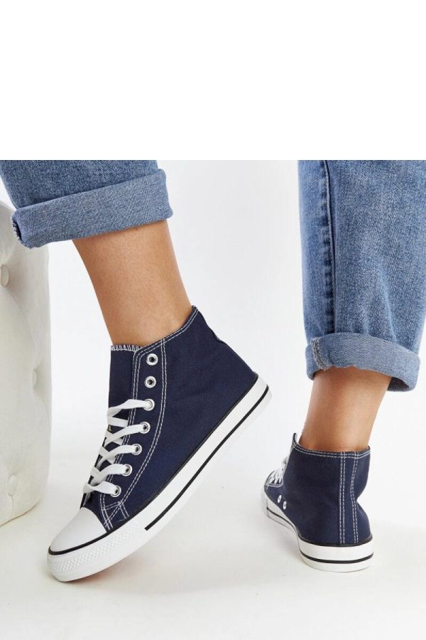 Blue Sneakers..Fabric and Heel Height