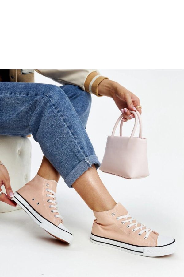 Pink Sneakers in Women`s Athletic Shoes, Trainers, Sneakers with Fabric and Heel Height