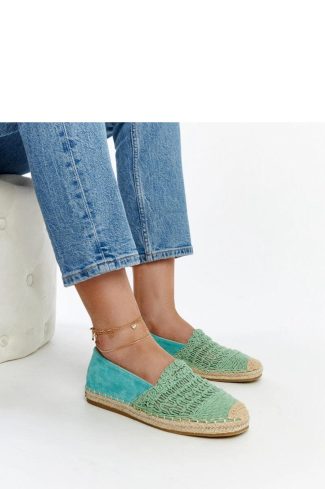 Green Espadrille...Heel Height