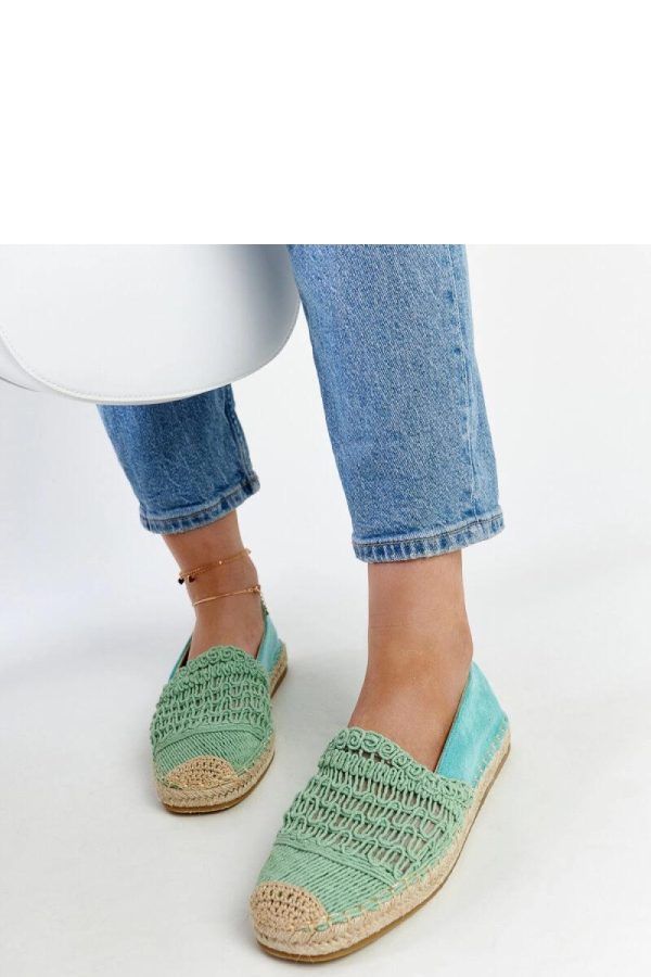 Green Espadrille...Heel Height