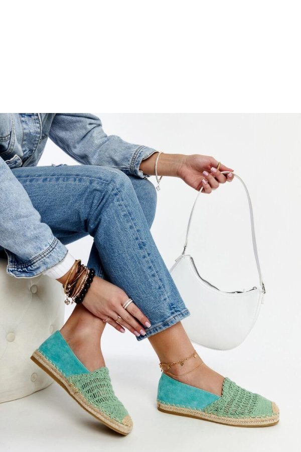 Green Espadrille...Heel Height