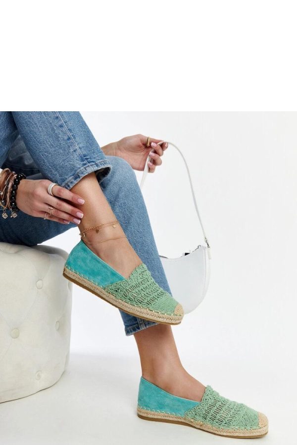 Green Espadrille...Heel Height
