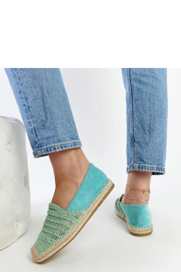 Green Espadrille...Heel Height