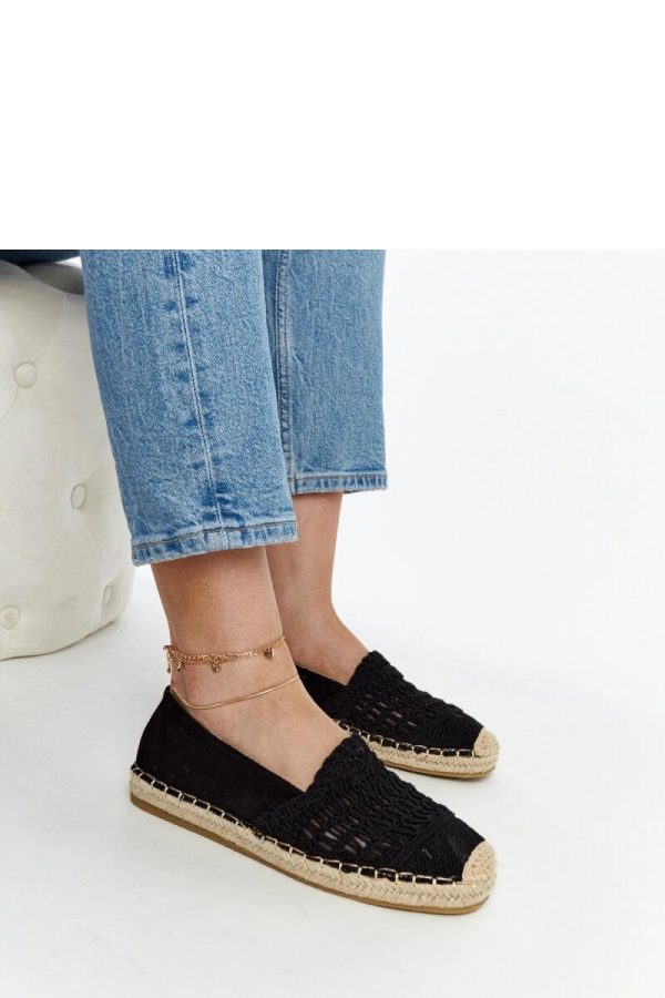 Black Espadrille..Heel Height