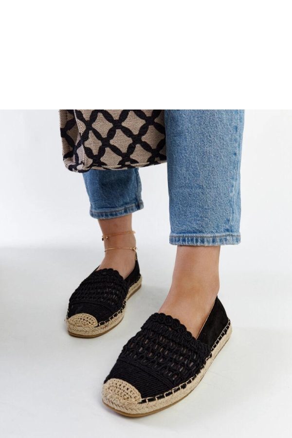 Black Espadrille..Heel Height