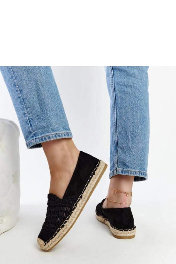 Black Espadrille..Heel Height