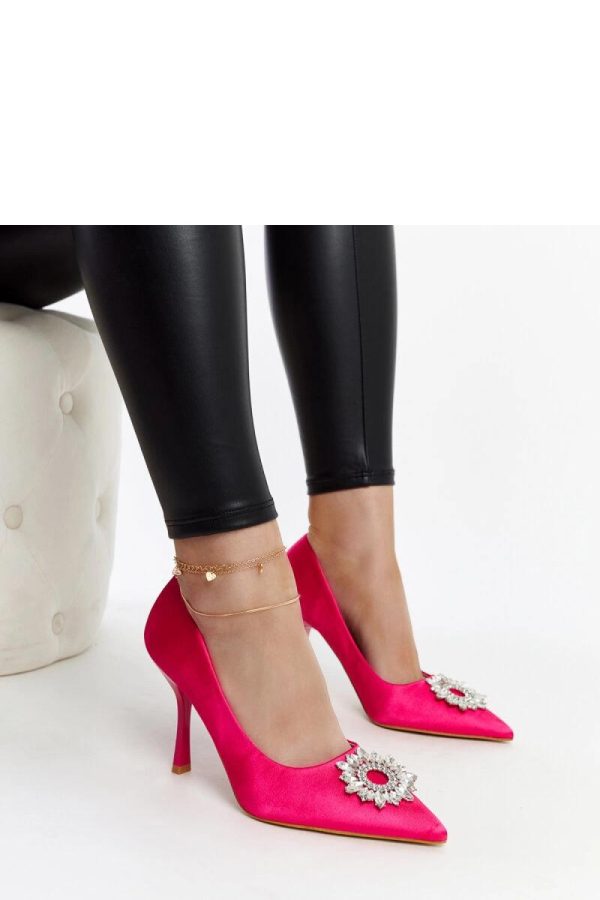 Pink High Heel Pumps....Fabric and Heel Height