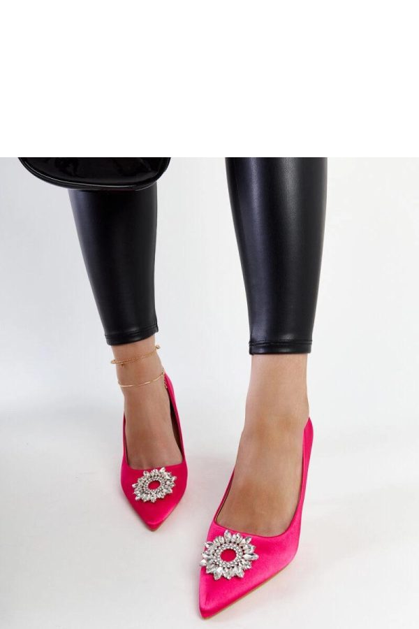 Pink High Heel Pumps....Fabric and Heel Height
