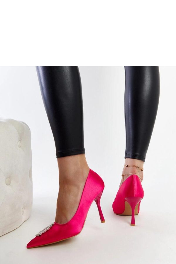 Pink High Heel Pumps....Fabric and Heel Height