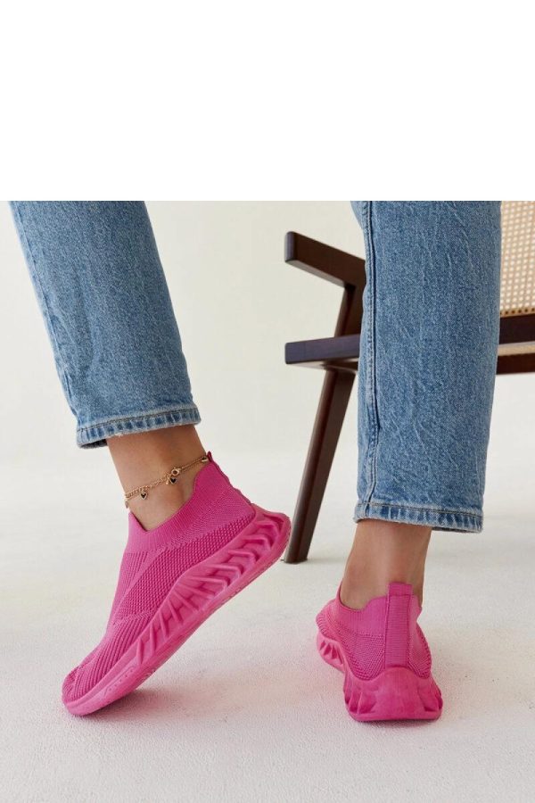 Pink Sport Shoes...Fabric and Heel Height