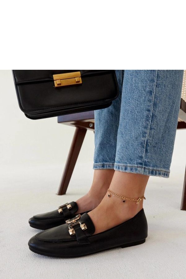 Black Mocassin in Moccasins, Loafers with Fabric and Heel Height