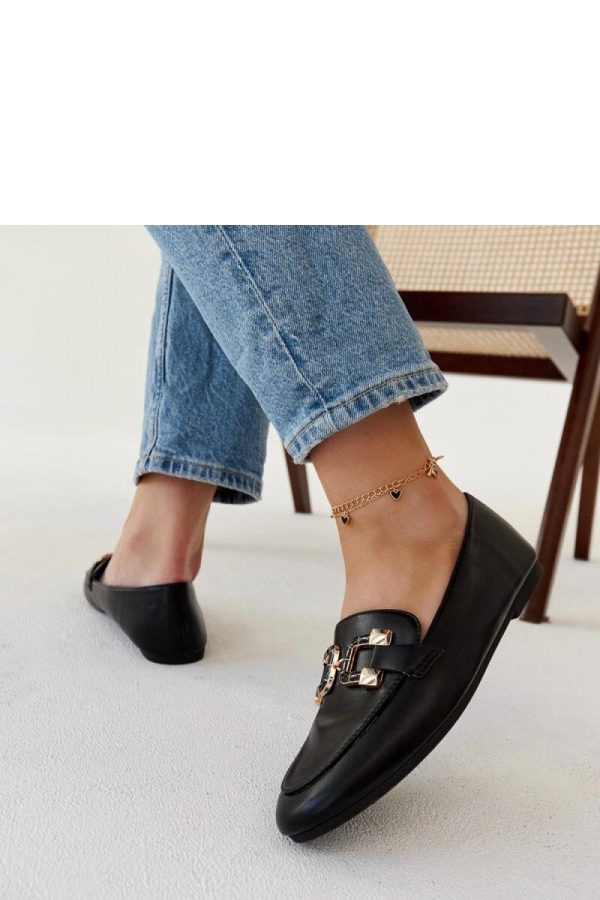 Black Mocassin in Moccasins, Loafers with Fabric and Heel Height