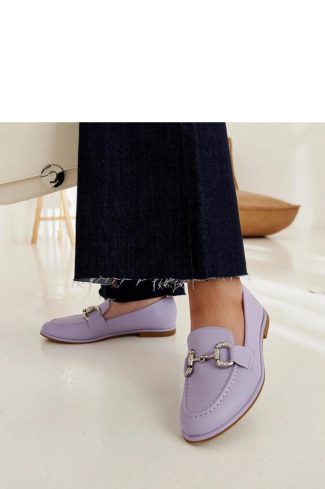 Violet Mocassin in Moccasins, Loafers with Fabric and Heel Height