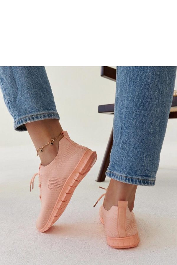 Pink Sport Shoes in Women`s Athletic Shoes, Trainers, Sneakers with Fabric and Heel Height