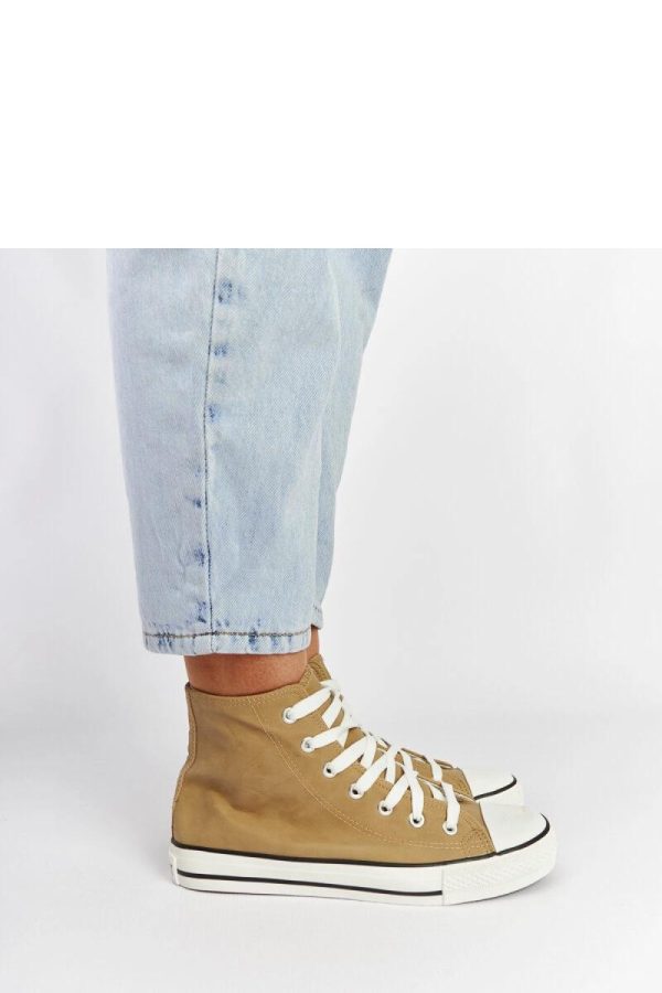 Brown Sneakers.Fabric and Heel Height