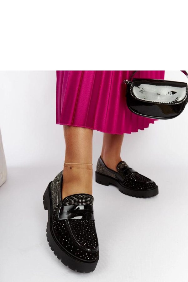 Black Mocassin...Fabric and Heel Height