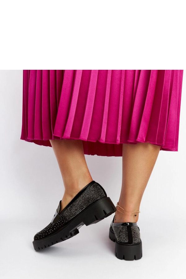 Black Mocassin...Fabric and Heel Height