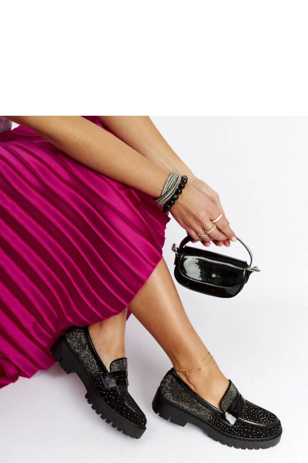 Black Mocassin...Fabric and Heel Height