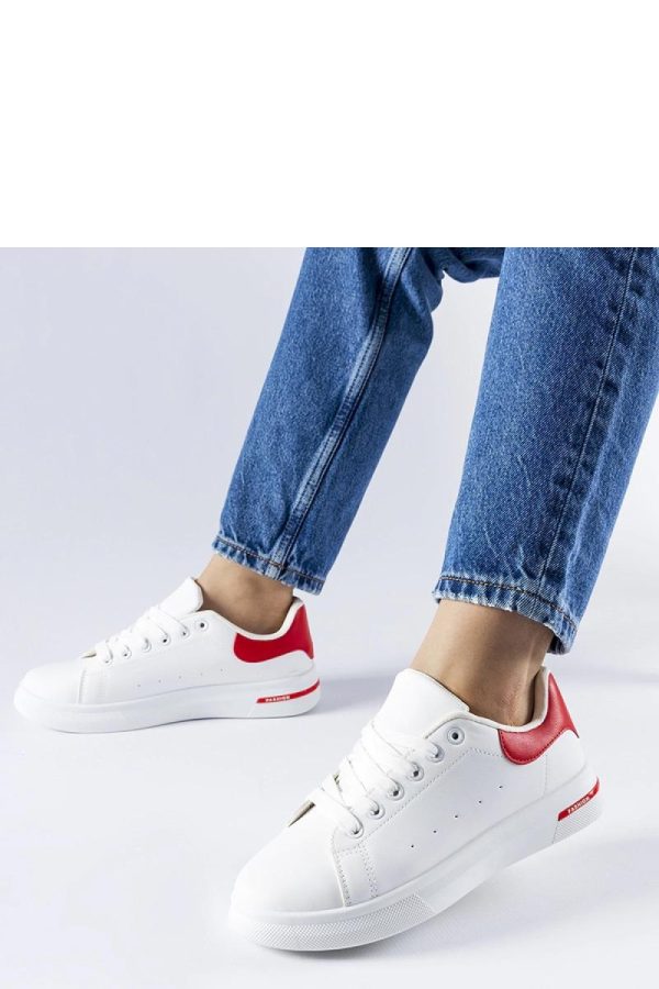 White Sport Shoes.Fabric and Heel Height