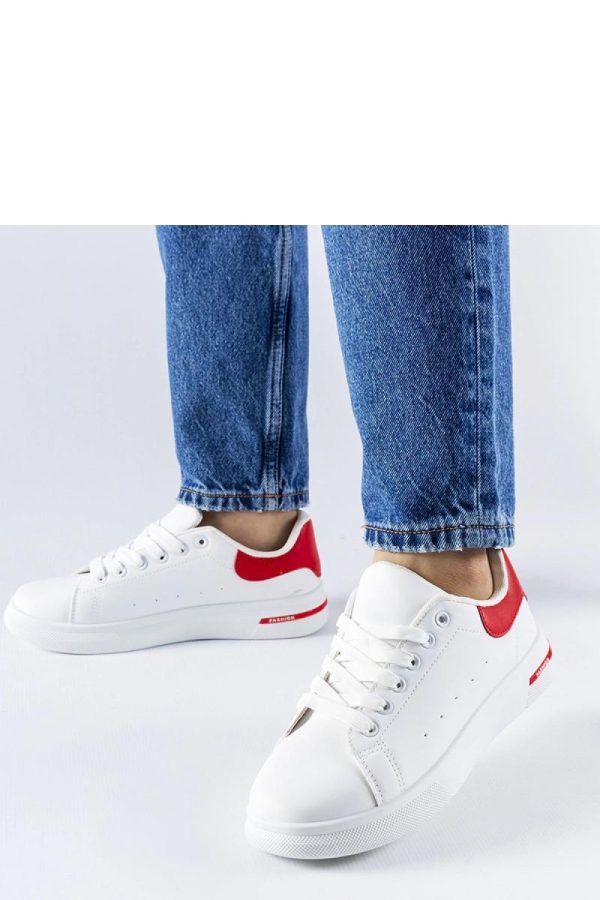 White Sport Shoes.Fabric and Heel Height