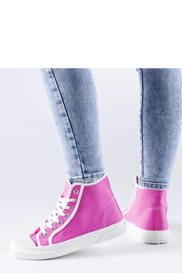 Pink Sneakers....Fabric and Heel Height