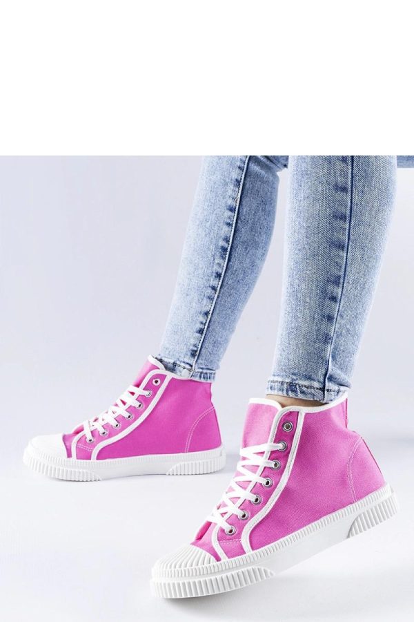 Pink Sneakers....Fabric and Heel Height
