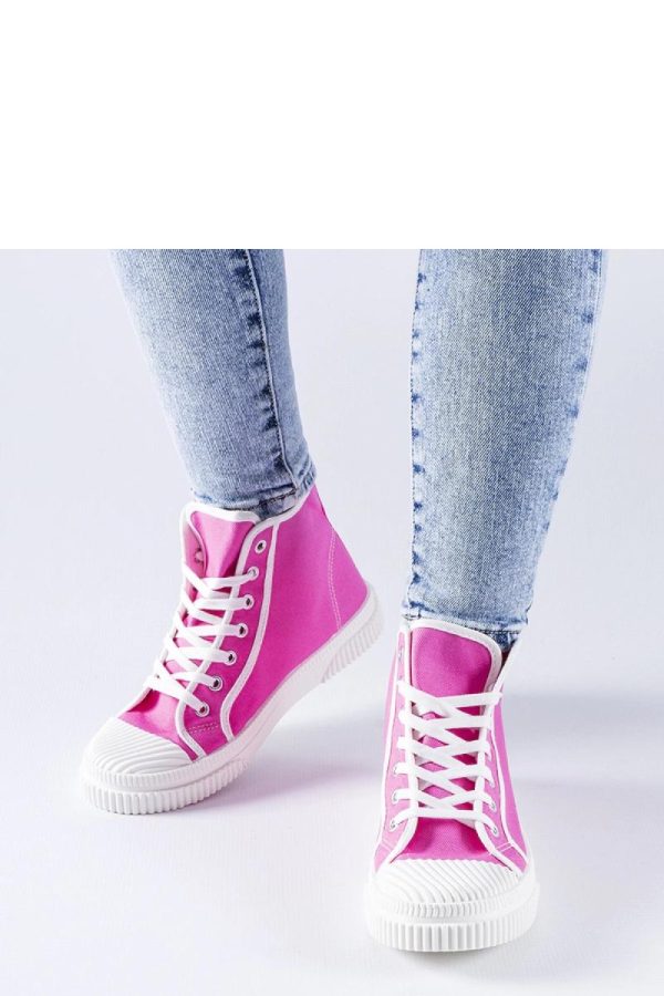 Pink Sneakers....Fabric and Heel Height