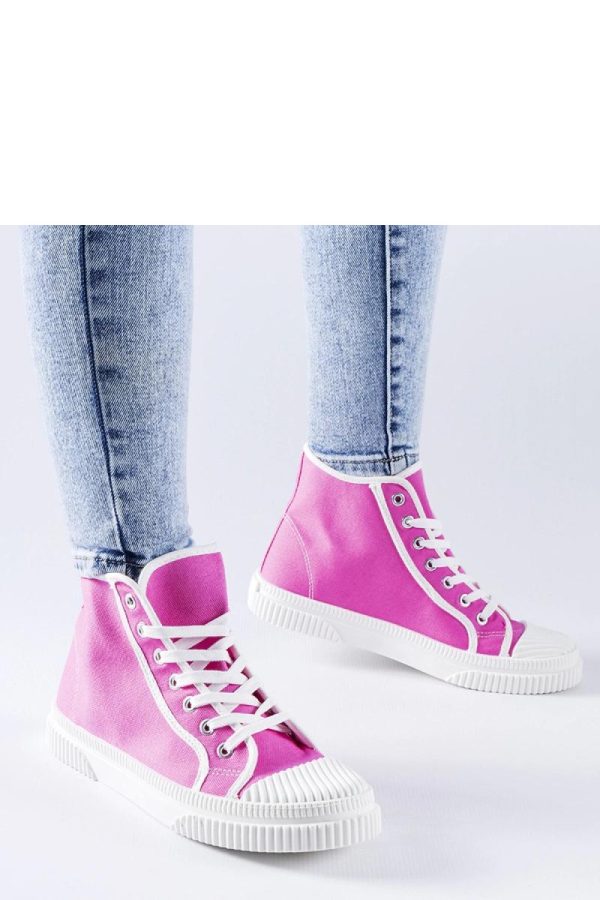 Pink Sneakers....Fabric and Heel Height