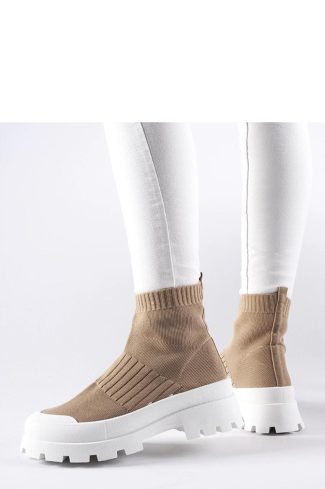 Brown Sport Shoes in Women`s Athletic Shoes, Trainers, Sneakers with Fabric and Heel Height